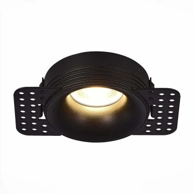 Светильник встраиваемый Черный GU10 1*50W IP20 D78xH30 165-265V Без ламп ST218.448.01