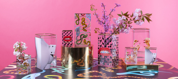 Ваза Seletti Toiletpaper Glass Vase 14150