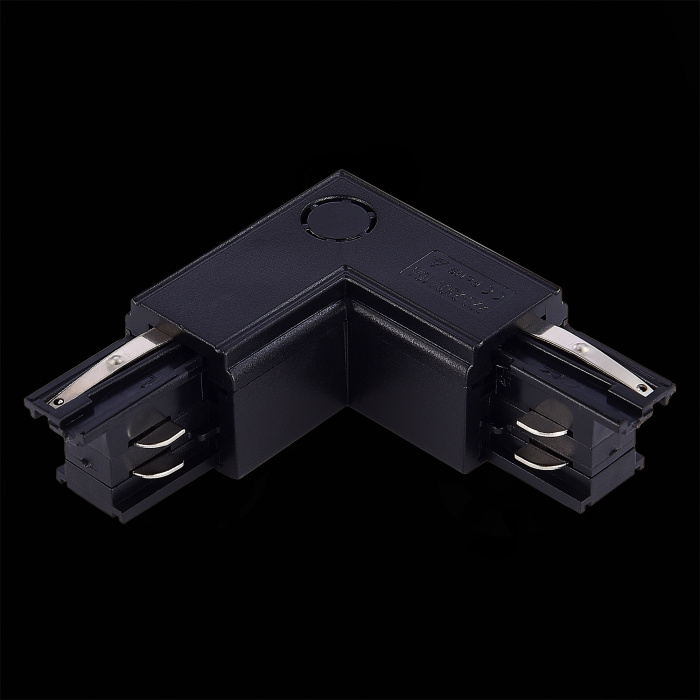 Угловой токоподвод левый для трехфазного шинопровода ST-Luce Черный ST030.409.15L