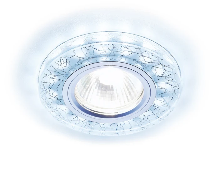 Встраиваемый точечный светильник MR16 со светодиодной подсветкой Ambrella light S226 W/CH/C