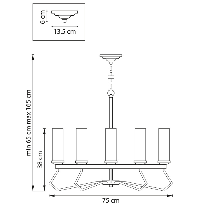 Люстра подвесная Flume Lightstar 723085