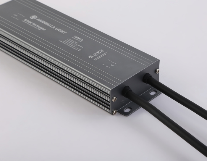 Блок питания для светодиодной ленты 12V 200W 16,7A IP67 185-260V 220*65*28 GS9865 Ambrella light GS9865