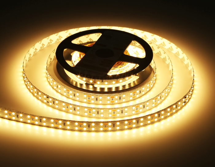 Светодиодная лента двухрядная Ambrella Light GS3601 2835 204Led /20W m/ 24V IP20 3000K 5m Ambrella light GS3601