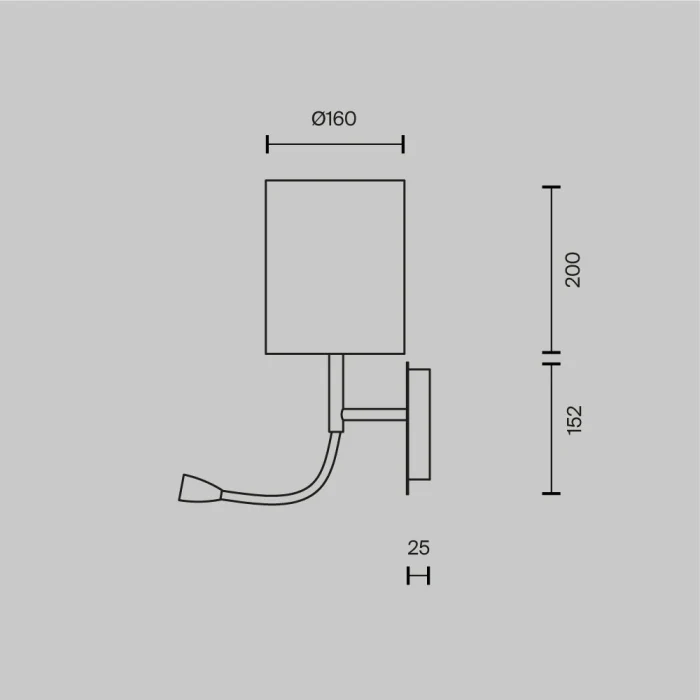 Бра Maytoni Bergamo MOD617WL-01CH