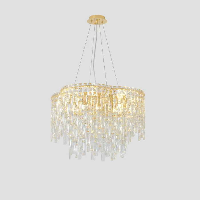 Подвесная люстра Crystal Lux ABRIL SP12 GOLD