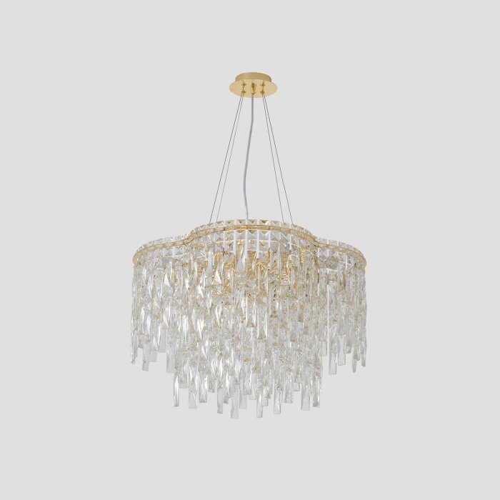 Подвесная люстра Crystal Lux ABRIL SP12 GOLD