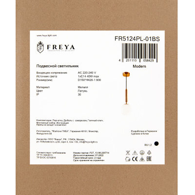 Подвесной светильник Freya Zelda FR5124PL-01BS