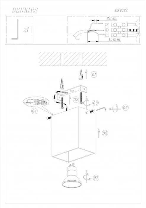 Накладной светильник Denkirs Ronne DK2027-WH
