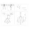 Подвесная люстра с хрусталем Ambrella light TR4916