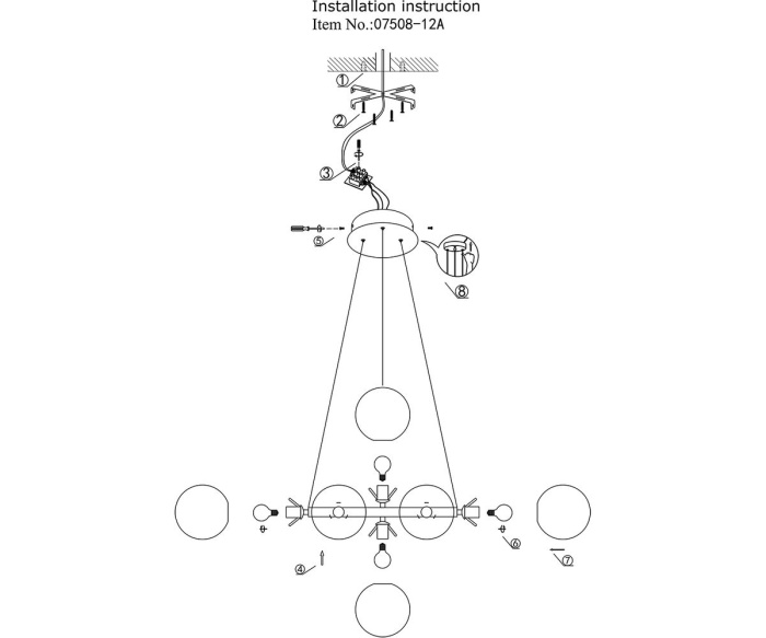 Люстра Kink Light 07508-12,20