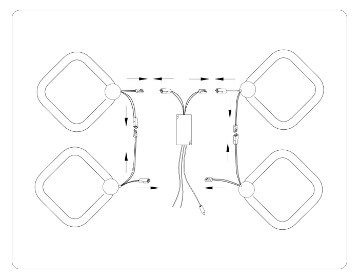 Потолочный светодиодный светильник с пультом Ambrella light FA3819