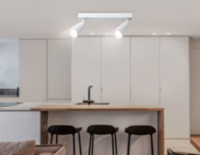 Накладной поворотный спот со сменной лампой GU10 Ambrella light TA13145