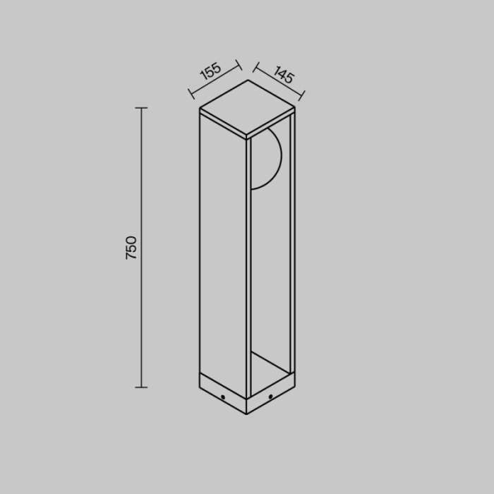 Садово-парковый светильник Maytoni OUTDOOR O483FL-L10GF3K