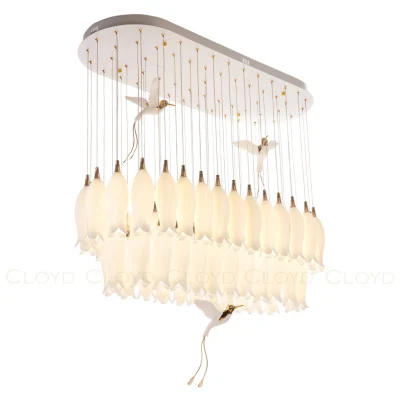 Люстра Cloyd ARGANA C54 / L110 см - керамика - E14 - белый (арт.11238)