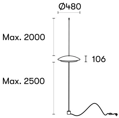 Торшер Leds C4 NOWAY Black H106