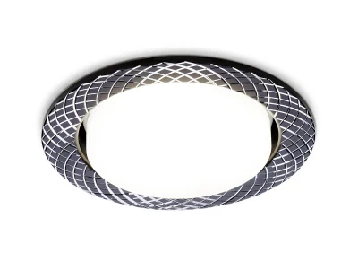 Встраиваемый точечный светильник GX53 Ambrella light G818 BK