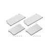 Комплект торцевых заглушек для профиля Denkirs DK5852-WH