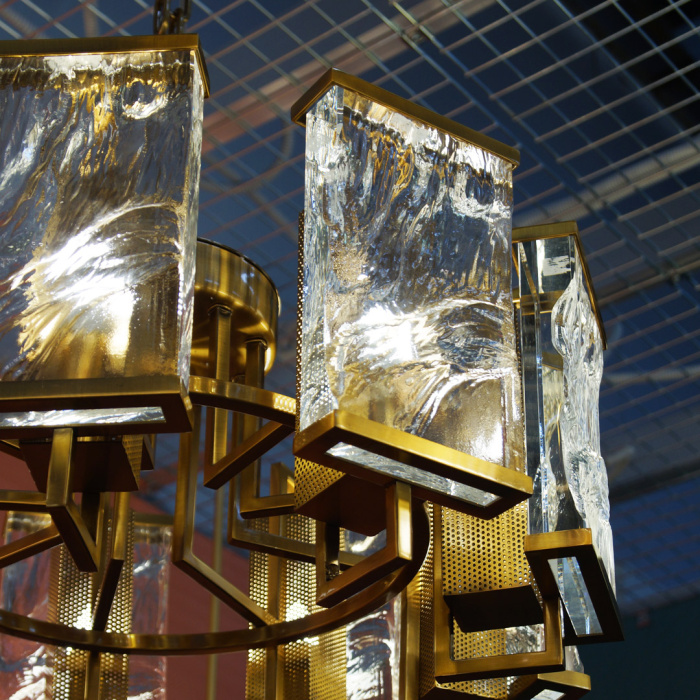 Люстра Cloyd MINERAL C9 / Ø65 см - хрусталь - латунь (арт.10285)