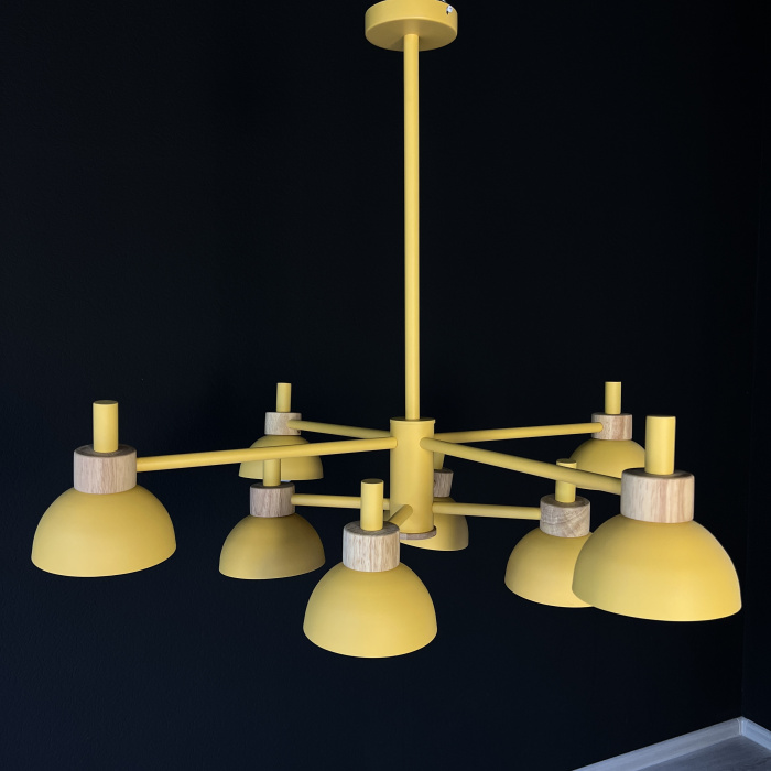Люстра на штанге FANTA A 8 lights Yellow ImperiumLoft