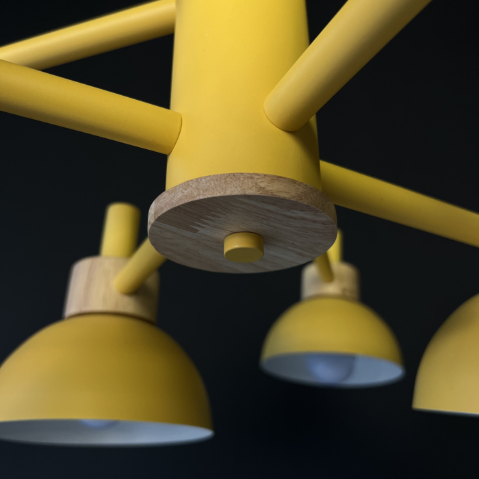 Люстра на штанге FANTA A 8 lights Yellow ImperiumLoft