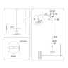 Подвесной светодиодный светильник HIGH LIGHT AMBRELLA LIGHT LH72601