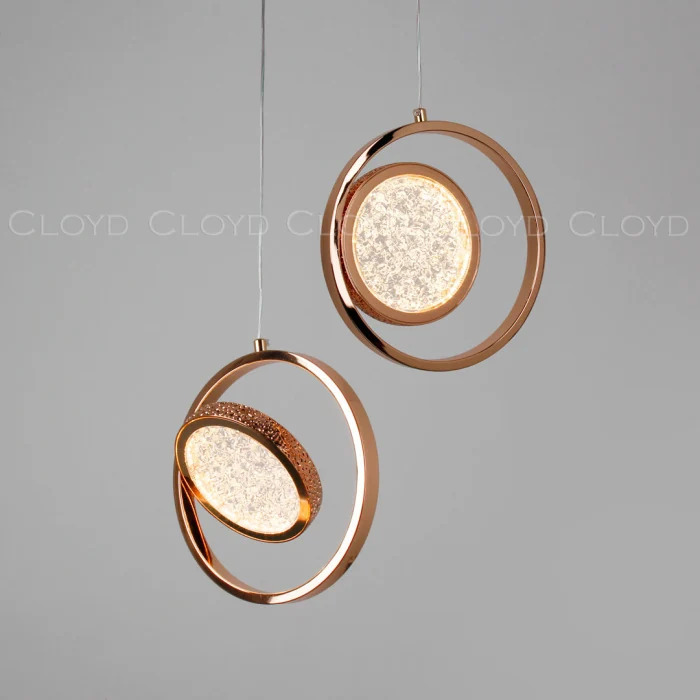 Подвесной светильник Cloyd RINGONE-B P1 / Ø24 см - золото (арт.11154)