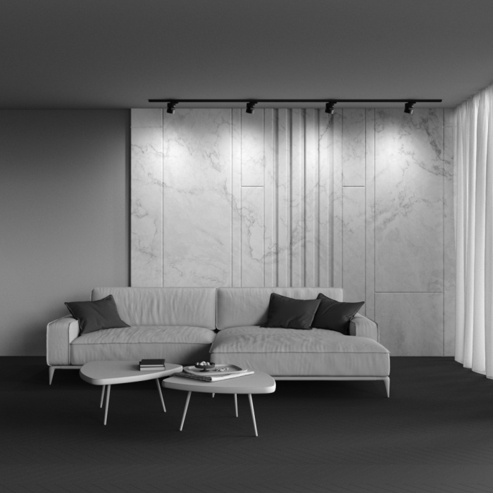 Трековый светильник Maytoni ONDA TR007-1-12W3K-B-1