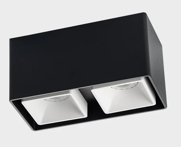Светильник потолочный ITALLINE FASHION FX2 black + FASHION FXR white - 2шт.