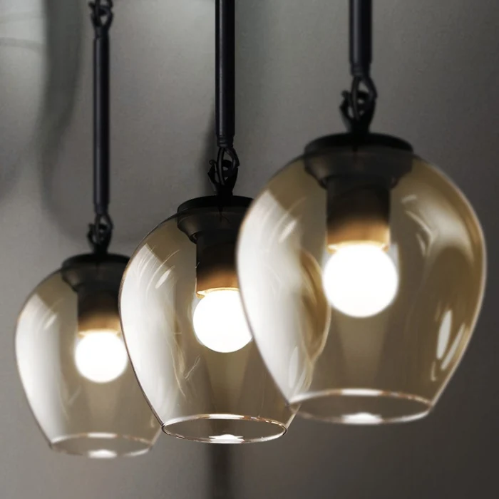 Подвесной светильник ADEL-ONE L1 Cognac Black ImperiumLoft