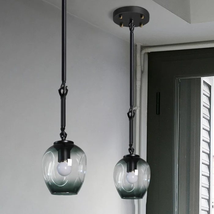 Подвесной светильник ADEL-ONE L1 Cognac Black ImperiumLoft