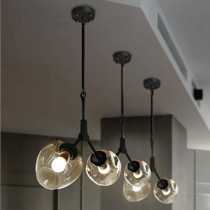 Подвесной светильник ADEL-ONE L1 Cognac Black ImperiumLoft