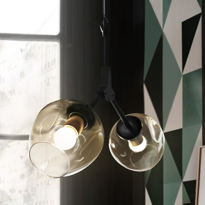 Подвесной светильник ADEL-ONE L1 Cognac Black ImperiumLoft