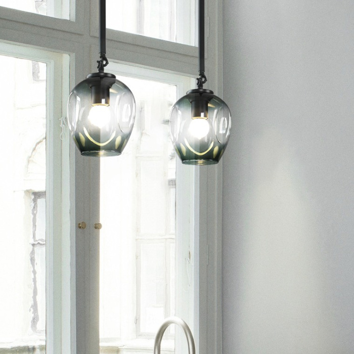 Подвесной светильник ADEL-ONE L1 Cognac Black ImperiumLoft