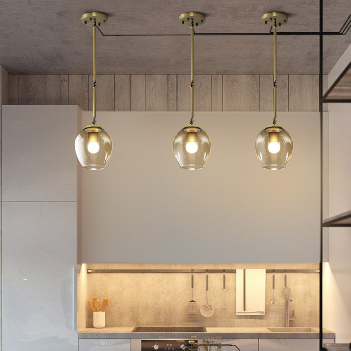 Подвесной светильник ADEL-ONE L1 Cognac Black ImperiumLoft