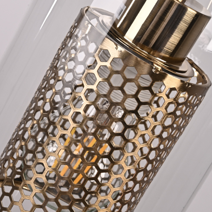 Подвесной светильник CATCH F cylinder brass D12 ImperiumLoft