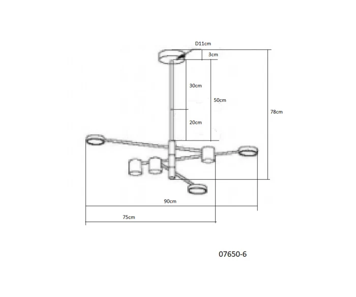 Люстра Kink Light 07650-6,33(3000K)