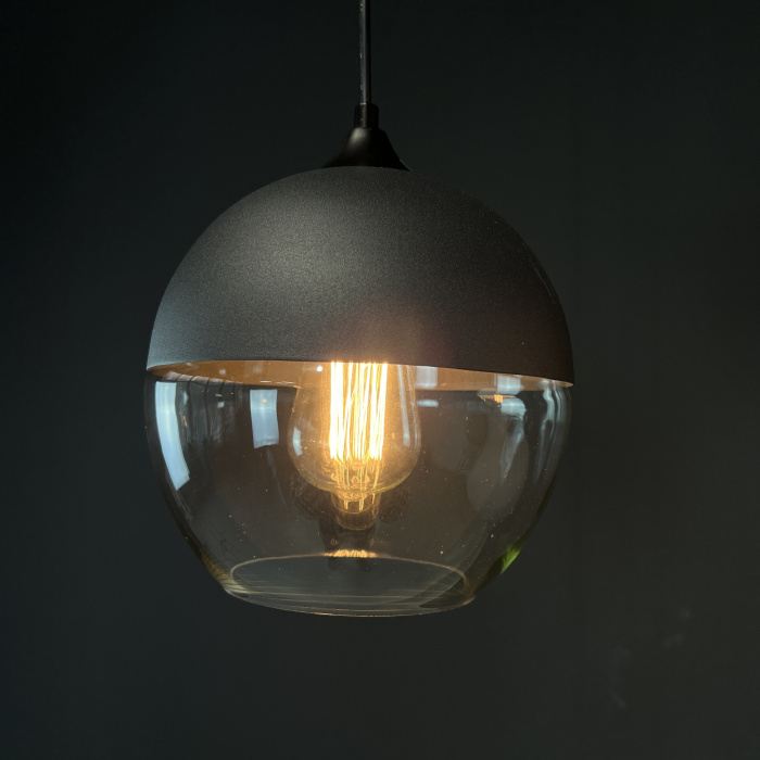 Подвесной светильник NORD C D20 Black/Transparent ImperiumLoft