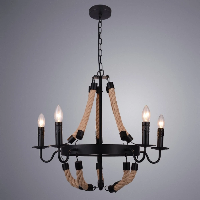 Люстра подвесная Arte Lamp MARSIGLIA A8956LM-5BK