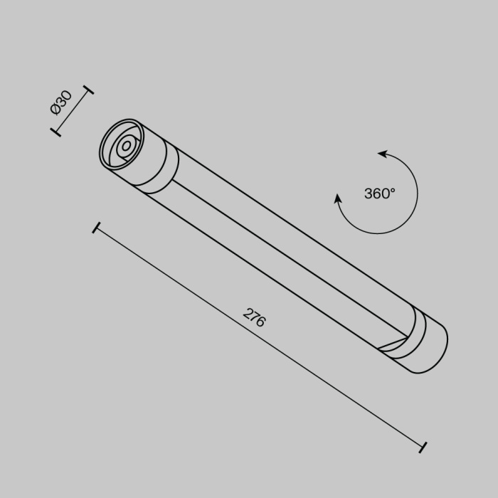 Модульный светильник Maytoni Basis C147CL-L300-6W3K-B