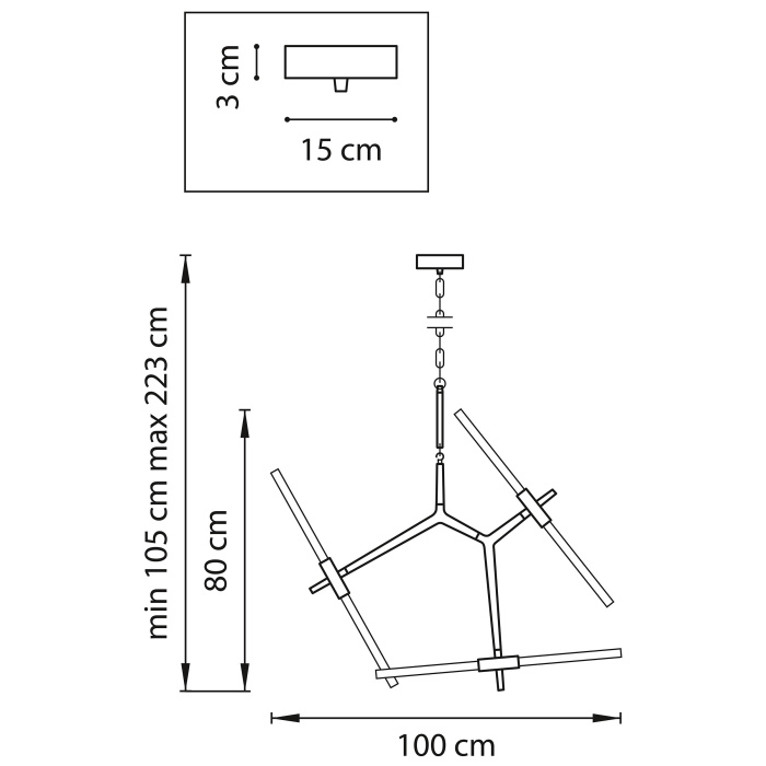 Подвесная люстра Struttura LIGHTSTAR 742066