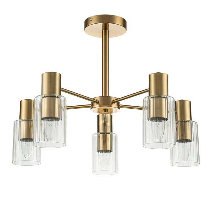 Потолочная люстра на штанге DIVERSITY ESCADA 2120/5P Gold