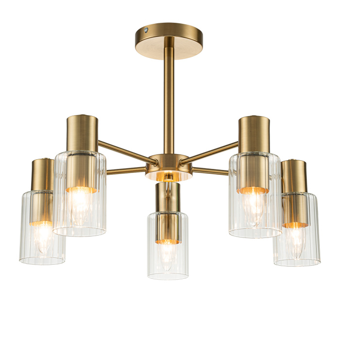 Потолочная люстра на штанге DIVERSITY ESCADA 2120/5P Gold