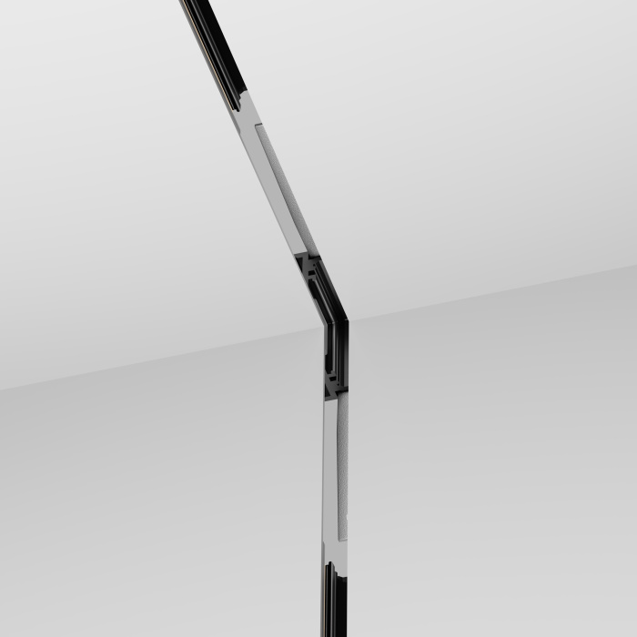 Коннектор угловой внутренний, встраиваемый под ГКЛ 9,5 мм Levity Maytoni TRA184ICL-12B