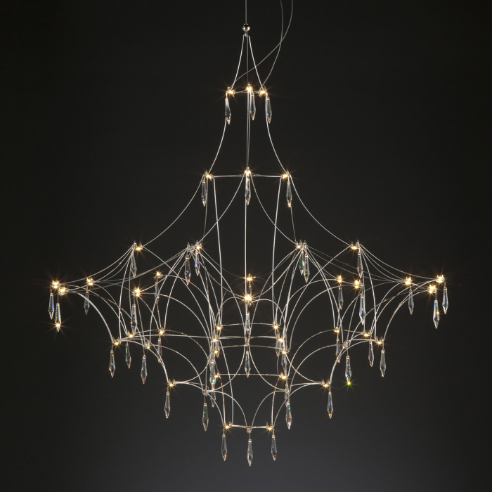 Подвесная люстра Delight Collection Lucciola 9176P/S silver