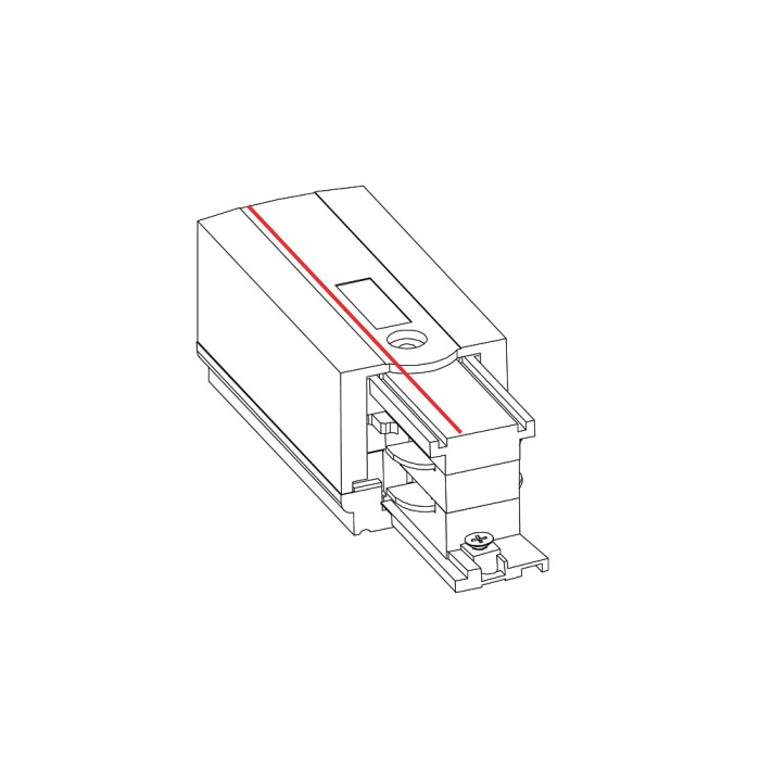 Заглушка с питанием для трехфазной трековой системы правая Nowodvorski Ctls Power Black 8713