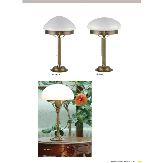 Настольная лампа Berliner Messinglampen Z17-125opB