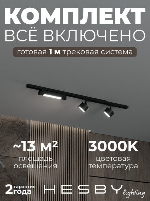 Комплект трековый Hesby Lighting Skylite №14 HSBL_kompl_S014_NI1B3K