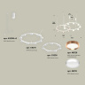 Комплект подвесного светильника Techno Ring Ambrella light XR92081200