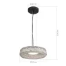 Светильник подвесной ST-Luce черный/Шампань LED 1*15W 4000K SL6143.423.01