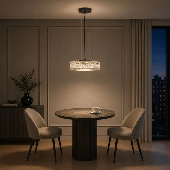 Светильник подвесной ST-Luce черный/Шампань LED 1*15W 4000K SL6143.423.01